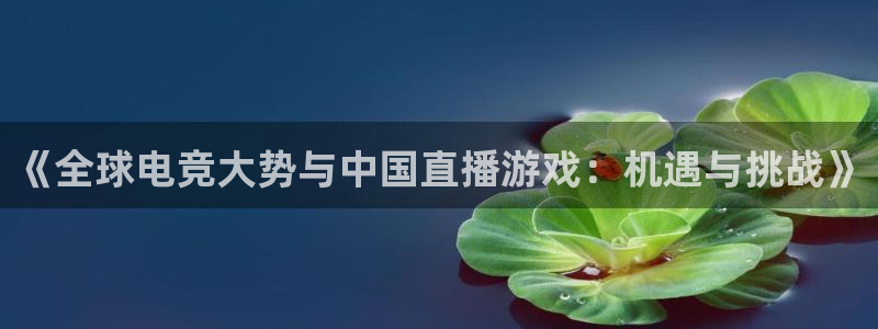 辉达娱乐游戏：《全球电竞大势与中国直播游戏：机遇与挑战》